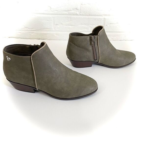 🚨4/$25 Sam Edelman Petty Bootie Taupe Ankle Boots Size 4 - Picture 4 of 8